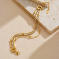 Tarnish Bracelet– Multi-Layer Diamond Chain Bracelet for Women
