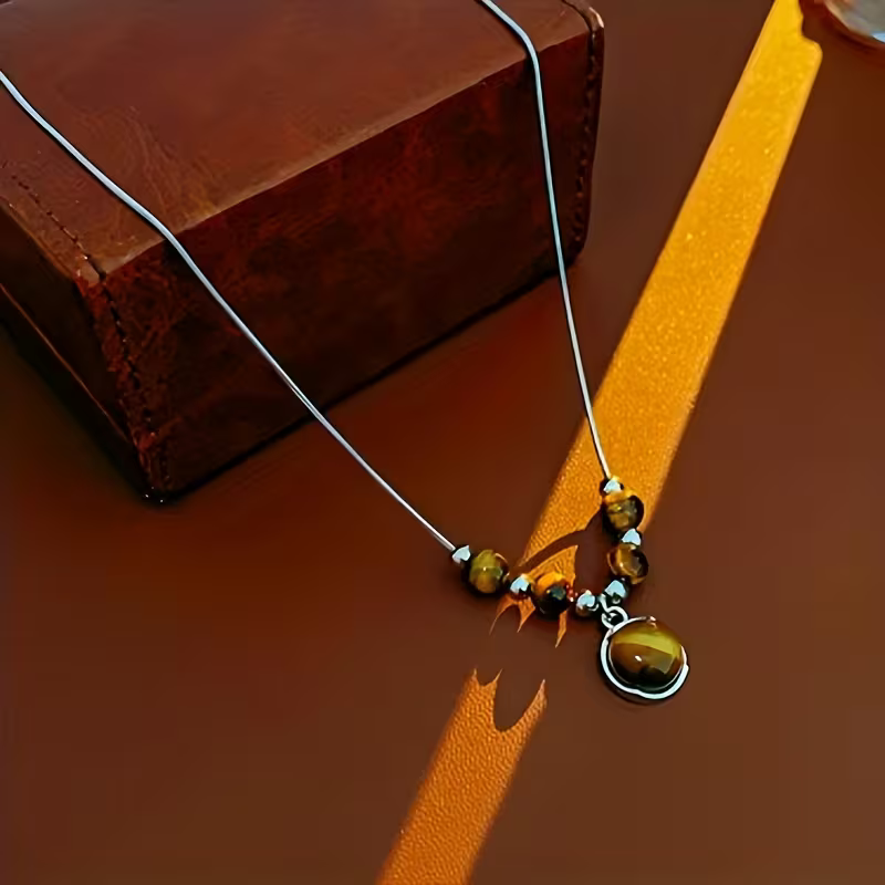 Elegant Women's Crystal Beads Pendant Necklace – Fashion Luxury Korean Style Necklace for Girls & Women