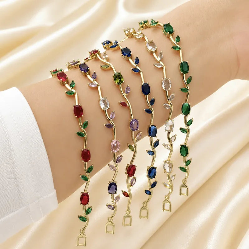 Elegant GOld Plated Tulip Bracelet for Girls Women