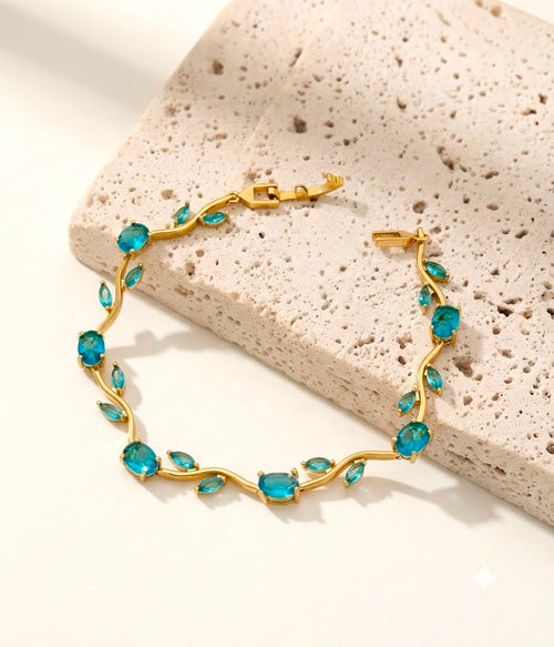 Elegant GOld Plated Tulip Bracelet for Girls Women