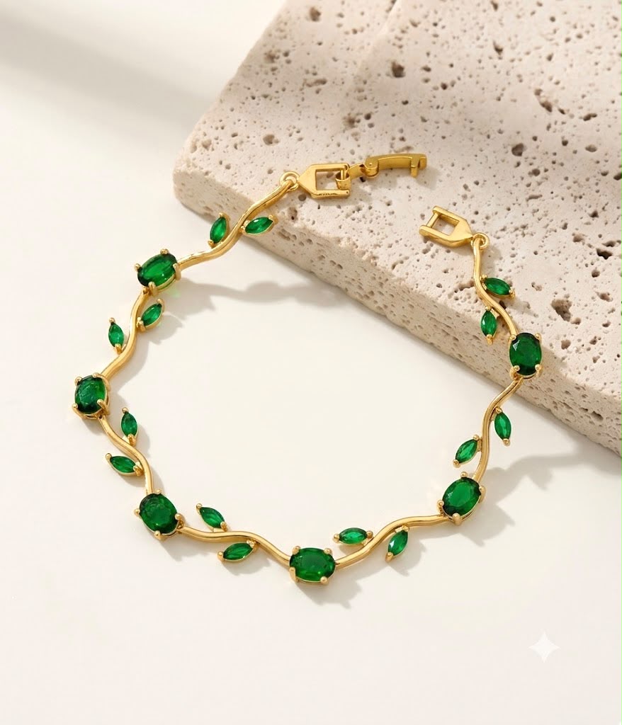 Elegant GOld Plated Tulip Bracelet for Girls Women