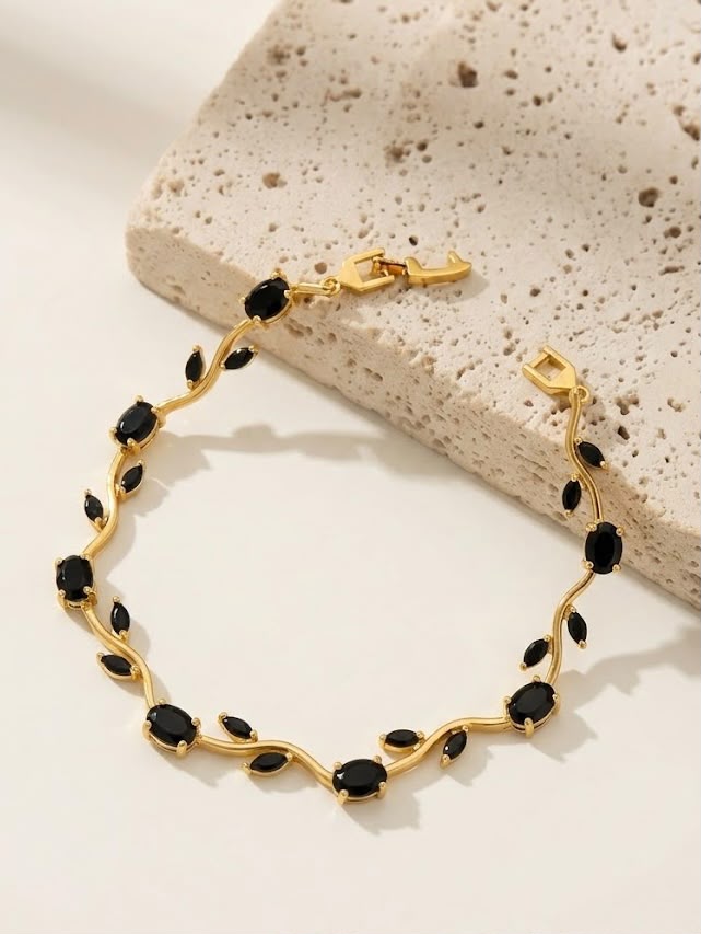 Elegant GOld Plated Tulip Bracelet for Girls Women